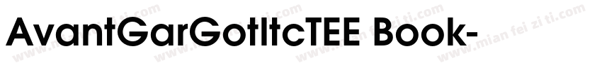 AvantGarGotltcTEE Book字体转换